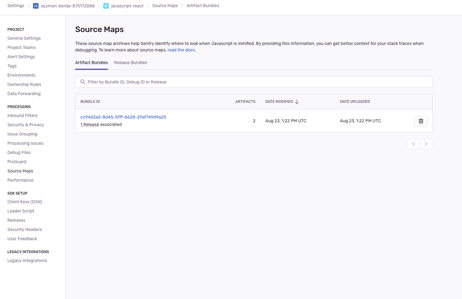 Sentry release Sentry release